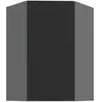 Kuchynská skrinka Aria-BL/ANT anti fingerprint 60X60 GN-90 1F (45°)
