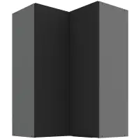 Kuchynská skrinka Aria-BL/ANT anti fingerprint 60X60 GN-90 2F (90°)