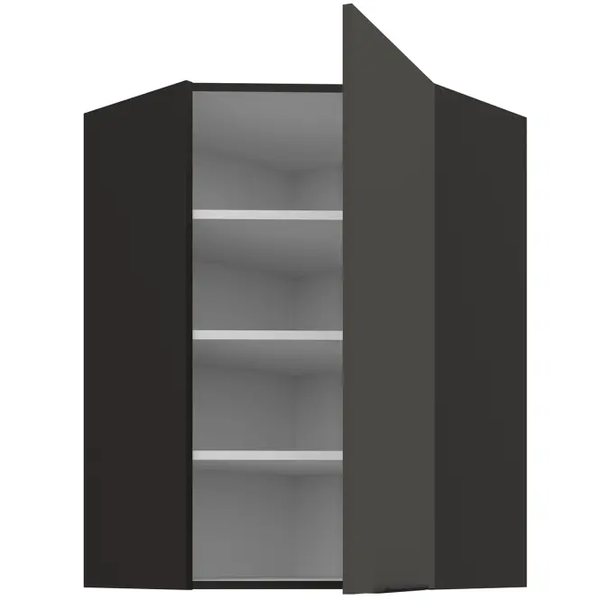 Kuchynská skrinka Aria-GR/BL anti fingerprint 60X60 GN-90 1F (45°),2