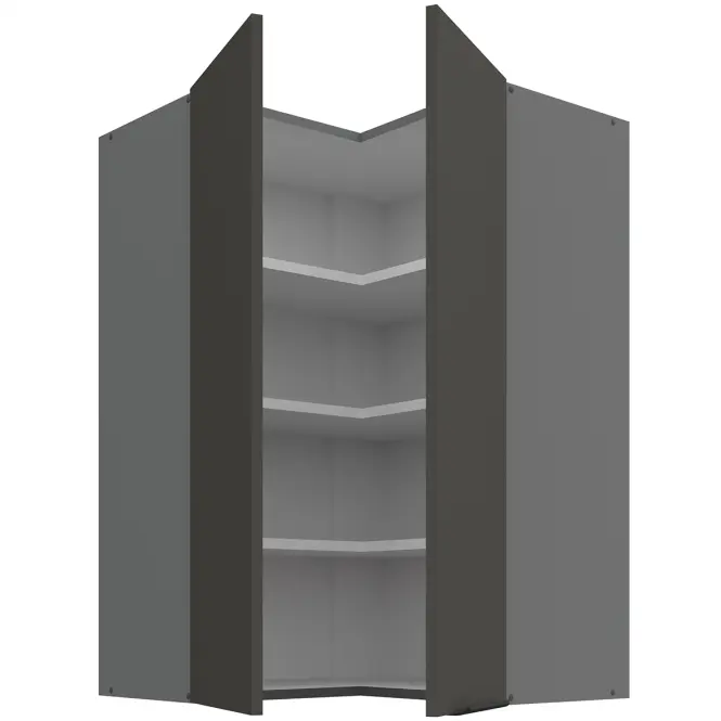 Kuchynská skrinka Aria-GR/ANT anti fingerprint 60X60 GN-90 2F (90°),2