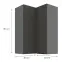 Kuchynská skrinka Aria-GR/ANT anti fingerprint 60X60 GN-90 2F (90°),3