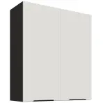 Kuchynská skrinka Aria-WH/BL anti fingerprint 80G-90 2F