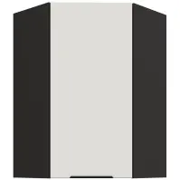 Kuchynská skrinka Aria-WH/BL anti fingerprint 60X60 GN-90 1F (45°)