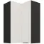 Kuchynská skrinka Aria-WH/BL anti fingerprint 60X60 GN-90 2F (90°)
