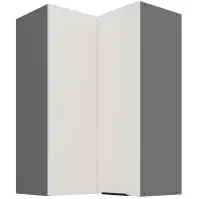 Kuchynská skrinka Aria-WH/ANT anti fingerprint 60X60 GN-90 2F (90°)