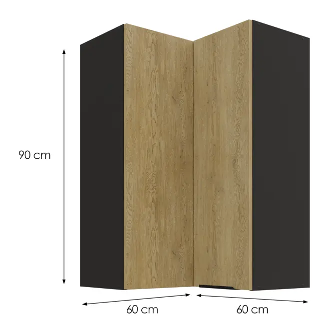 Kuchynská skrinka Cremona BL 60X60 GN-90 2F (90°),3