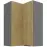 Kuchynská skrinka Cremona ANT 60X60 GN-90 2F (90°)