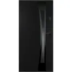 Dvere vchodové Asteria 90 L tmavý antracit čierna inox/grafitové