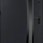 Dvere vchodové Asteria 90 L antracit čierna inox/grafitové