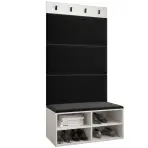 Predsieňový nábytok Miro biela panel čierna