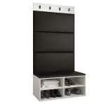 Predsieňový nábytok Miro biela panel čierna eco