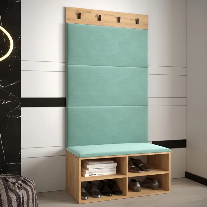 Predsieňový nábytok Miro dub craft panel mätový,3