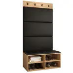 Predsieňový nábytok Miro dub craft panel čierna eco