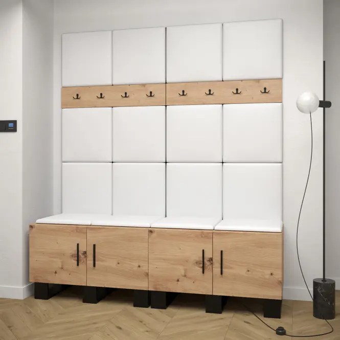 Predsieňový nábytok s vešiakom Artin dub artisan,8