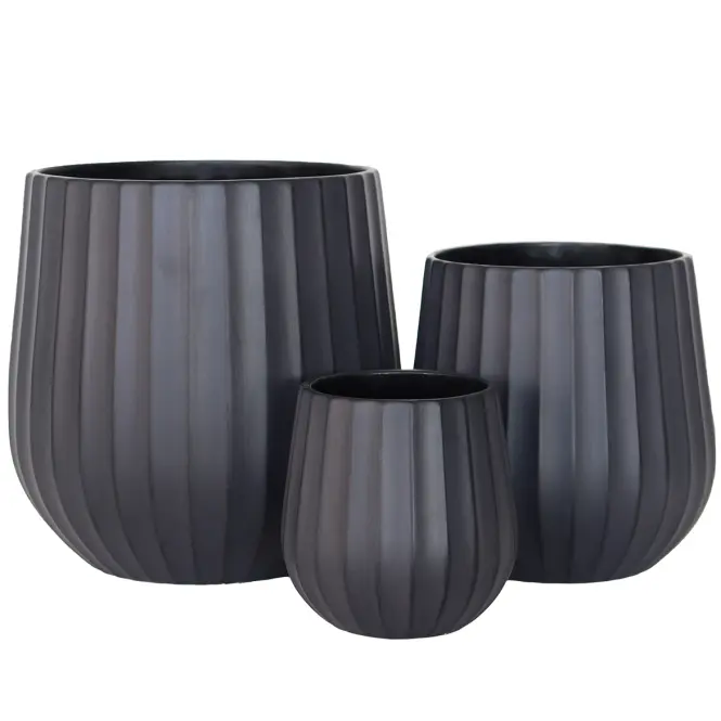 Kvetináč lc5067-3s /17x17x17/čierna