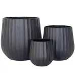Kvetináč lc5067-3s /22.5x22.5x22.5/čierna