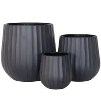 Kvetináč lc5067-3s /22.5x22.5x22.5/čierna