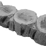 Záhradná obruba Breza - imitácia dreva 36,4x10x8 cm