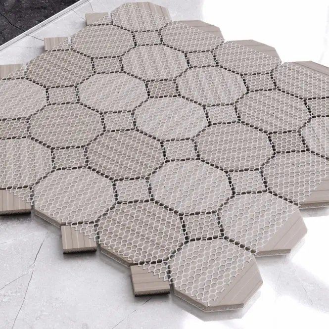 Mozaika Octagon White Classic Mat 29,3/29,3