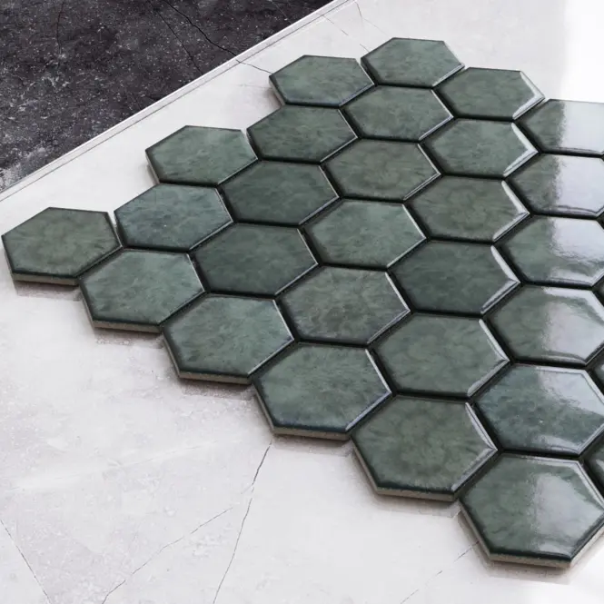 Mozaika hexagon Green Nori 25,7/29,7,2