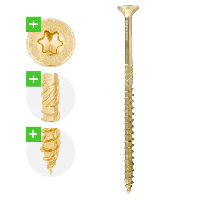 Konštrukčná Skrutka Master So Zápustnou Hlavou Torx 4.5×80 L60