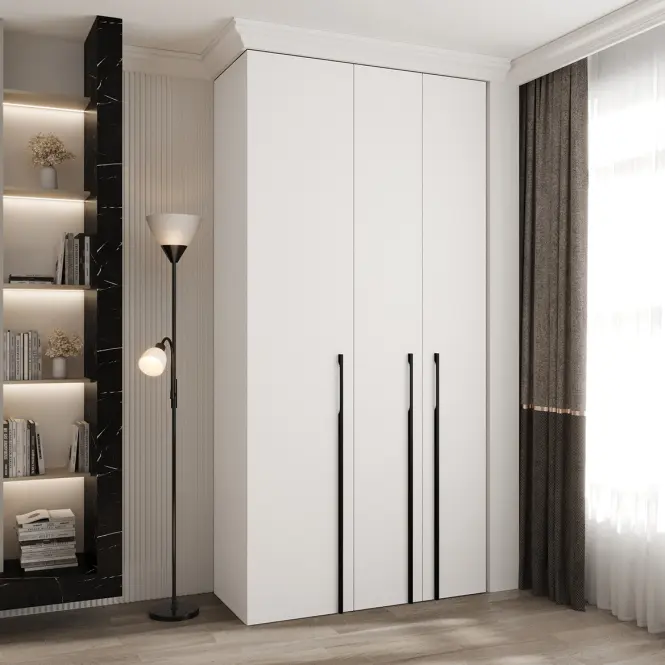 Skriňa Como 3-120 (40) biela/čierna