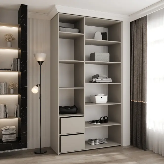 Skriňa Como 4-130 (40) biela/čierna