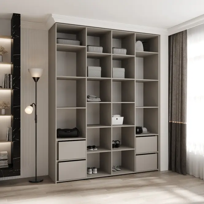 Skriňa Como 4-190 (40) biela/čierna