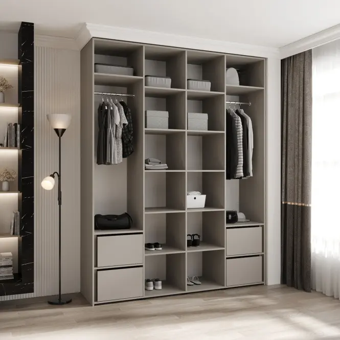 Skriňa Como 1-190 (50) kašmír/čierna