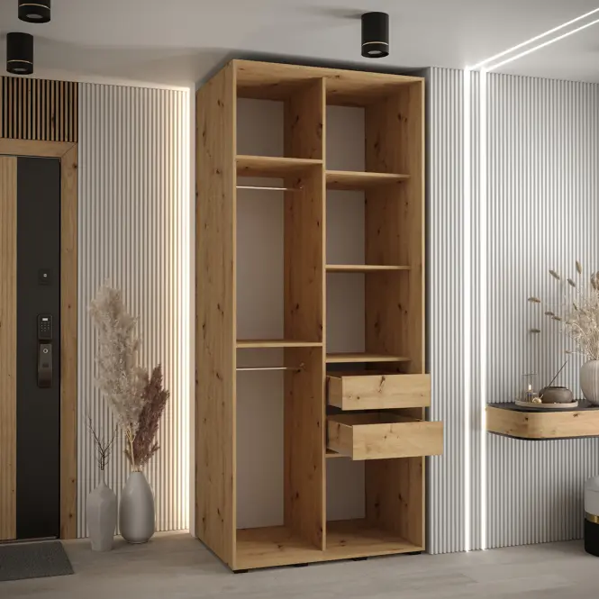Skriňa Lanko 1-110 (60) artisan/biela,7
