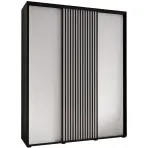 Skriňa Lanko 1-200 (60) čierna/biela