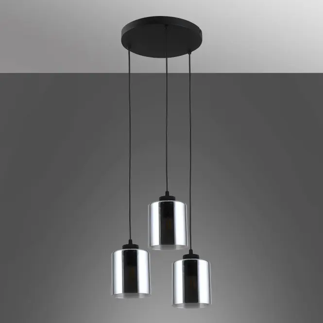 Luster SIERRA 11719 MM BLACK 3XE27