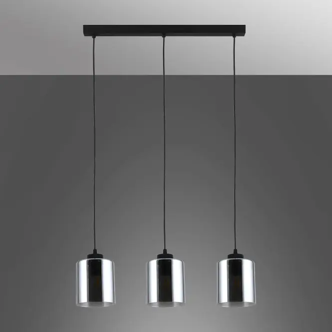 Luster SIERRA 11718 MM BLACK 3XE27