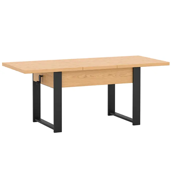 Zdvíhací stolík Hugo Bookmatch/Čierna