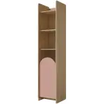 Regál Lexi 3p Cremona/Macadamia/Ružová