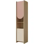 Regál Lexi 5l Cremona/Macadamia/Ružová