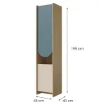Regál Lexi 4p Cremona/Macadamia/Morská