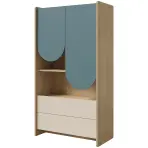 Regál Lexi 6 Cremona/Macadamia/Morská