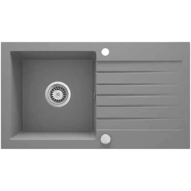 Granitový drez Pico 2 šedý 760x440
