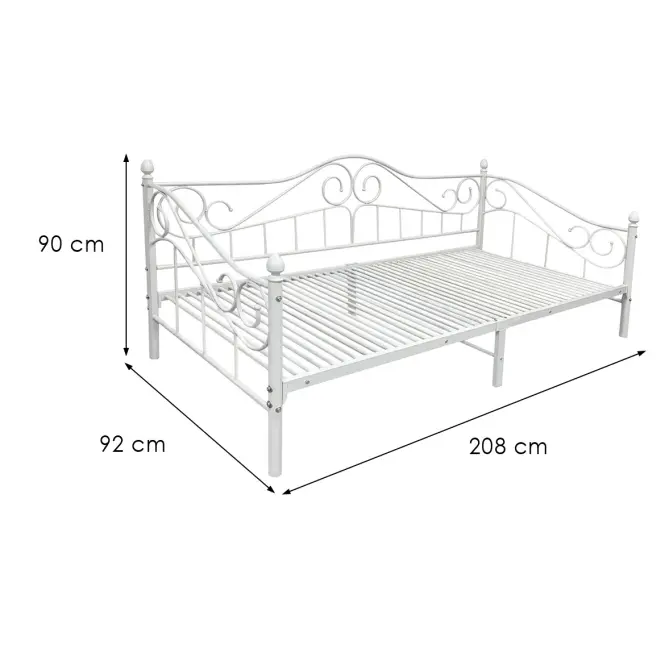 Posteľ  Brandon 90x200 13383 biely,2