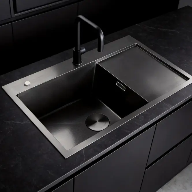 Drez Kongo ľavý 780x480x230 PVD BLACK  NANO