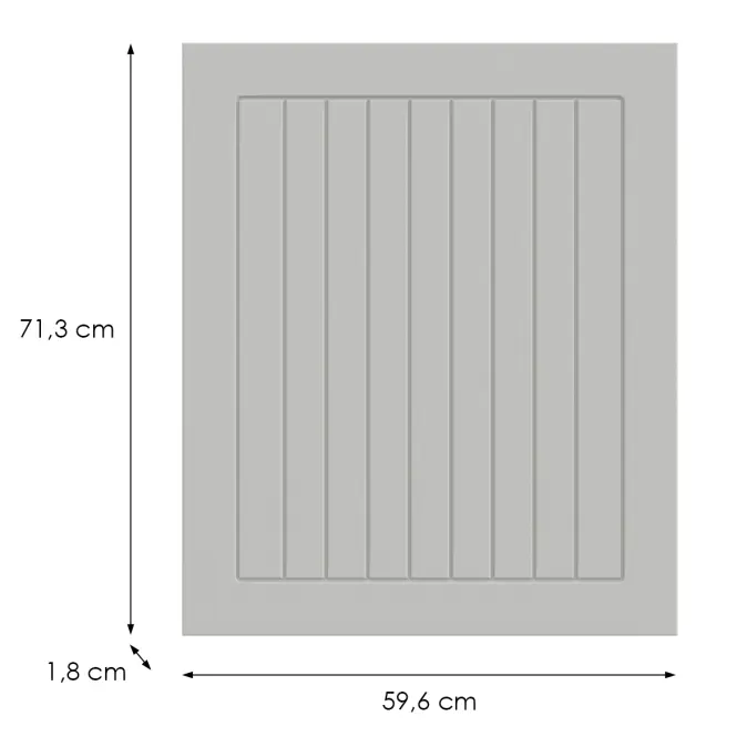 Kuchynská predná časť D100n  H5 K252 Biely Gr I,2