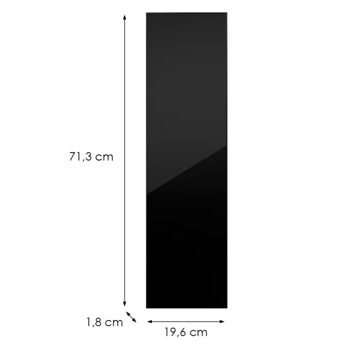 Kuchynská predná časť D20c L9 K165 Čierna Hg Griii,2