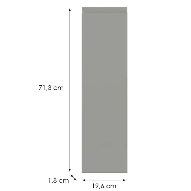 Kuchynská predná časť D20c T8 K261 Sivá Matná Grii,2