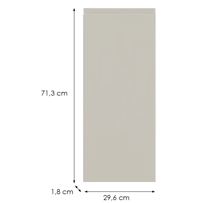 Kuchynská predná časť D30 P T8 K943 Kašmír Gri,2