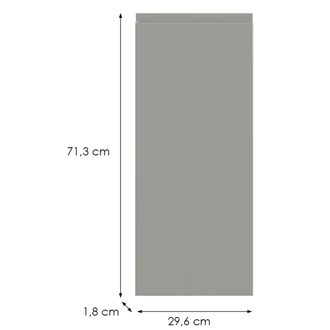 Kuchynská predná časť D30 L T8 K261 Sivá Matná Grii,2