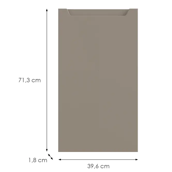 Kuchynská predná časť D40 P Q2 K204 Capuccino Matná Gri,2