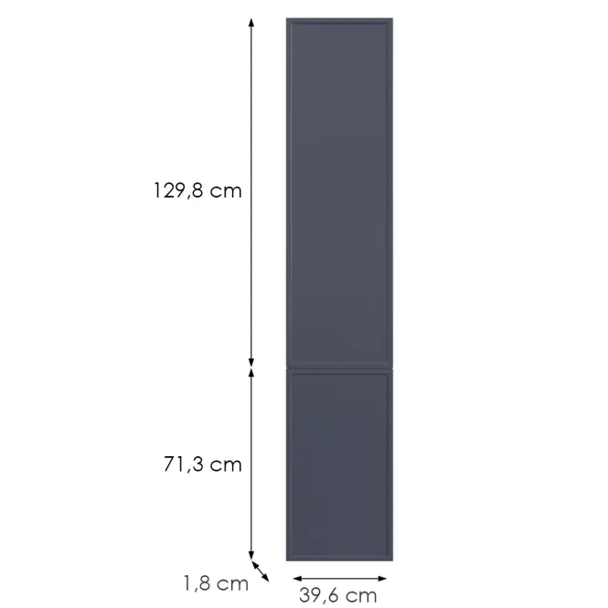 Kuchynská predná časť D40sp(L/P)  O6 K273 Granát Gri,2
