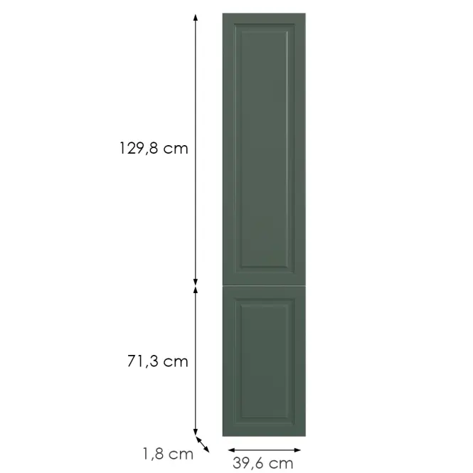 Kuchynská predná časť D40sp(L/P)  V6 K274 Zelený labrador Gr