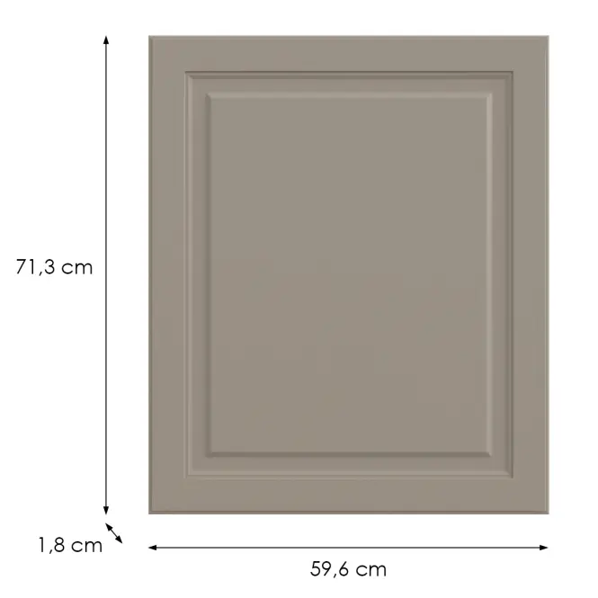 Kuchynská predná časť D60(L/P)  V6 K257 Kašmír Matná Grii,2